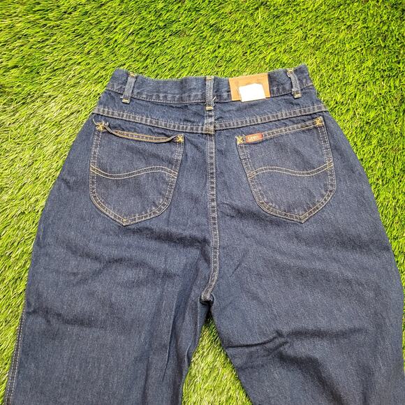 Vintage 80s Lee MS Yoked Rider Jeans Womens 28 Made in USA Tapered Size 6 - Picture 6 of 9